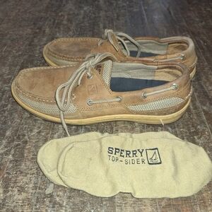 SPERRY deck shoes , with socks 10.5